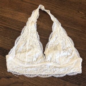 Free People halter lace bralette